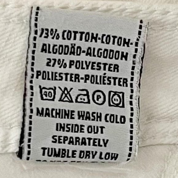 DL1961 size 30 White Mid Rise Straight Jeans - Picture 5 of 7